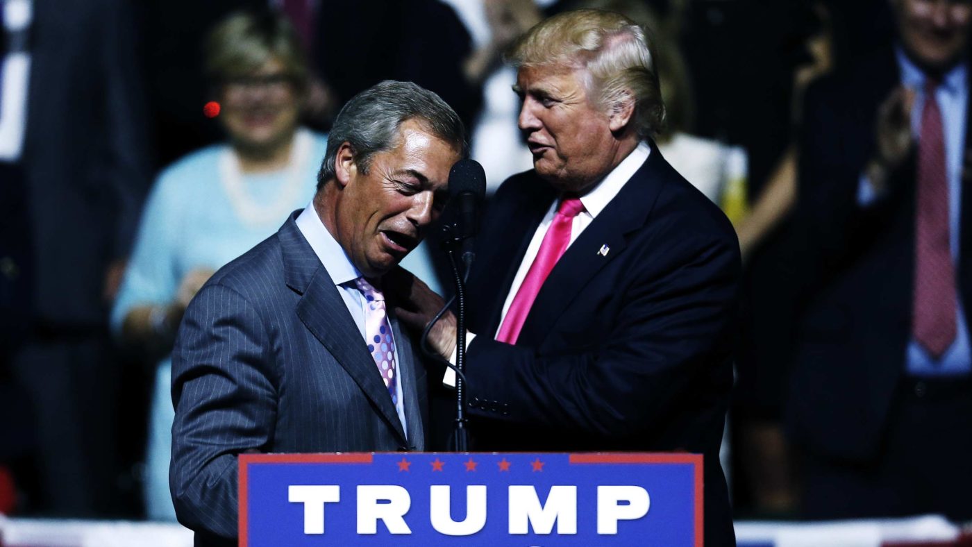 Nigel Farage becomes Donald Trump’s latest party trick