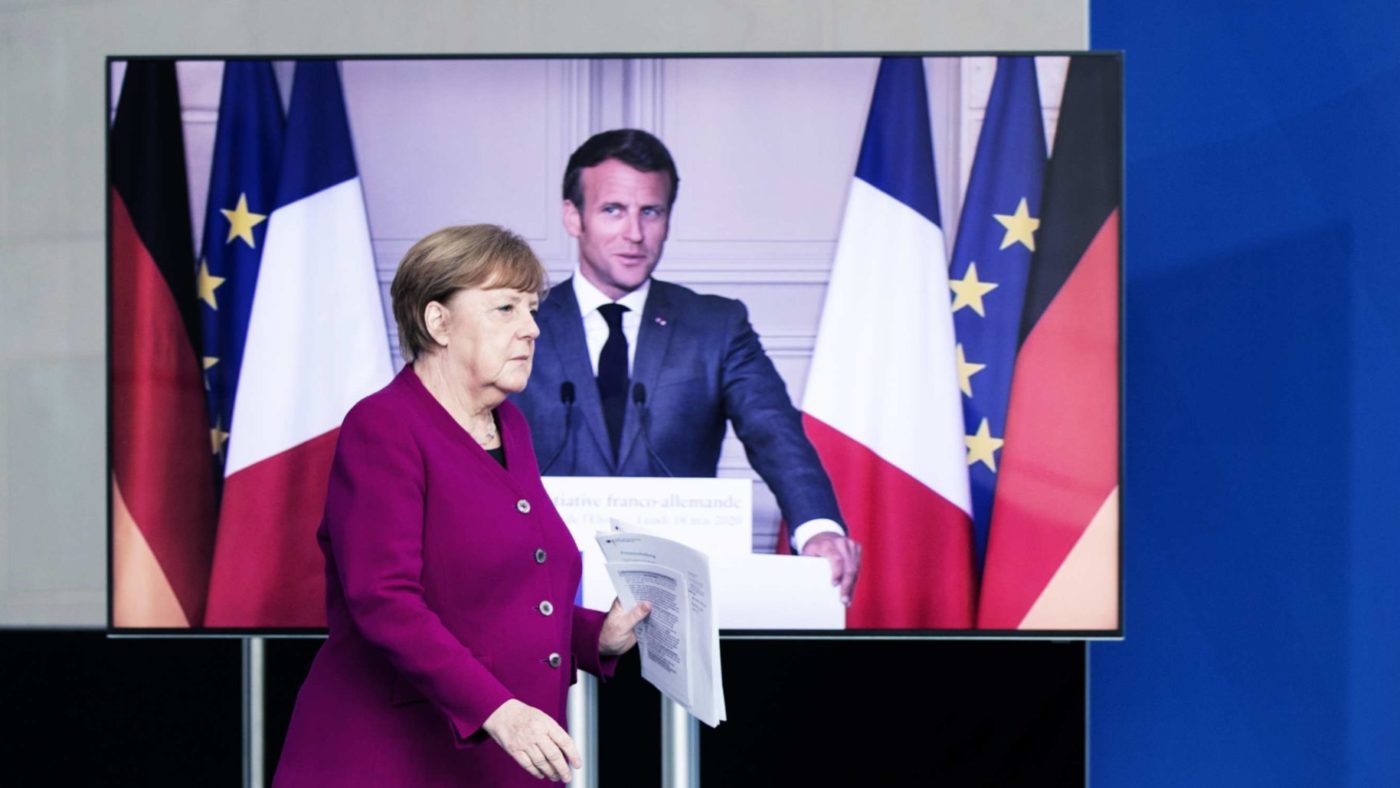 For Merkel and Macron, the crisis is a chance to push yet more Europe