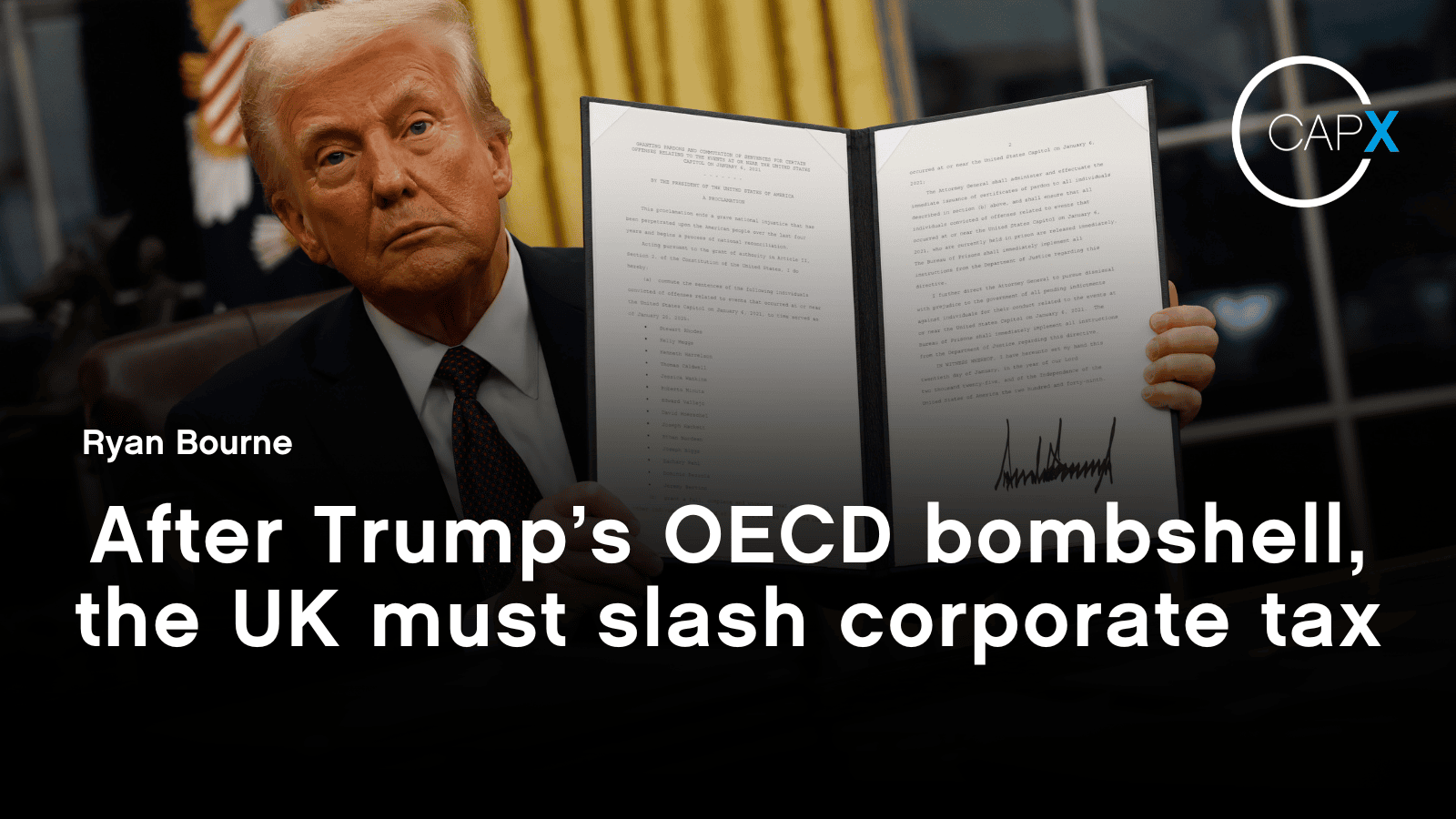 Capx After Trump's OECD bombshell, the UK must slash corporate tax - CapX